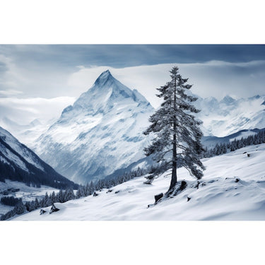 Watercolor Canvas Landscape Winter